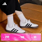 adidas「T头鞋」VL COURT复古休闲板板鞋德训鞋男女阿迪达斯轻运动   白色/黑色/灰色   42