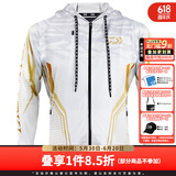 达亿瓦（DAIWA） 新款 一击防晒服 防紫外线钓鱼防晒衣衣夏季冰丝透气长裤 春夏 22款 连帽款防晒上衣 金色 2XL