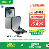 三星Samsung Galaxy Z Flip6 AI手机 折叠屏手机 大视野智能外屏 骁龙8 Gen3 双卡 12GB+512GB 星夜银