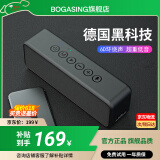 BOGASING M6德国无线蓝牙音箱超重低音炮大音量 户外迷你音响便携hifi高音质电脑桌面小型音箱防水超长续航 星耀黑【30W大功率+6D环绕音】 【无损音质+蓝牙5.3+影院级】