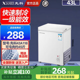 先科速冻保鲜冷柜家用一级能效上开门小型出租屋迷你卧式冰柜迷你 一级能效 43L 单温微霜/限时升级