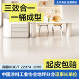 嘉宝莉（CARPOLY）三合一地坪漆水泥地面漆耐磨防水家用室外水性油漆丝绸白5KG