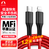 Snowkids苹果PD快充MFI数据线iphone14/13/12/SE/6/11Pro/XsMaxiPad手机USB-C/CtoLightning快充线