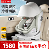 贝思贝特（besbet）追梦号儿童安全座椅0-12岁婴儿宝宝汽车用i-Size认证智能通风加热 薄荷绿（智能款）