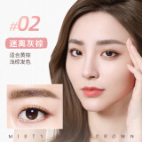 novo立体多用水眉笔染眉膏野生眉画眉根根分明不脱妆不易晕染新手眉笔 2#迷离灰棕
