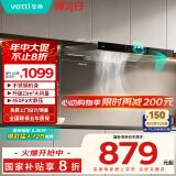 华帝（VATTI）政府补贴20%抽油烟机欧式顶吸家用吸油烟机小尺寸大吸力挥手脱排油烟机一级能效以旧换新i11176