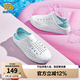 Skechers斯凯奇儿童洞洞鞋夏季凉鞋男女童涉水溯溪鞋防滑沙滩拖鞋91995L 女童/白色/多彩色/WMLT 37