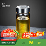 希诺玻璃杯单层加厚大容量家用办公泡茶杯子男车载水杯XN-6016L 400mL
