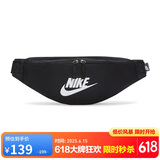 耐克（NIKE）男女腰包 单肩包斜挎包胸包休闲包DB0490-010 黑