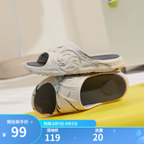 361°AG潮拖|361拖鞋男鞋2021年春夏季情侣新款防滑运动凉拖女沙滩鞋 燕麦奶/羊皮纸色 42