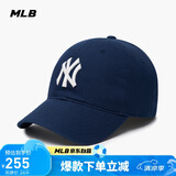 MLB帽子男女软顶棒球帽虞书欣明星同款运动鸭舌帽3ACP6601N-50NYS-F