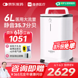 维德6L升医用制氧机家用老人吸氧机孕妇高原呼吸氧气机带雾化DH-Y065W