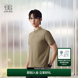 KOLON SPORT/可隆速干POLO 男士吸湿小翻领抗菌户外运动印花短袖 LHPT5MTT31-KK 卡其色 2XL 185/104A