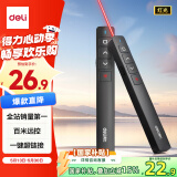 得力（deli）翻页笔教师用ppt投影笔激光翻页笔激光笔演讲笔 无线演示翻页器课件笔 逗猫笔红光 黑色MA58