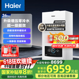 海尔（Haier）超一级能效低噪无级双变频水伺服零冷水平衡式燃气壁挂炉天然气锅炉省气 LL1PBD26-JN7PLUSNRPCU1