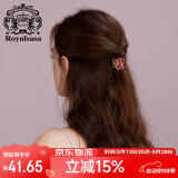 Royal sasa皇家莎莎发饰亚克力发夹花朵抓夹小号轻奢复古顶夹少女半扎发