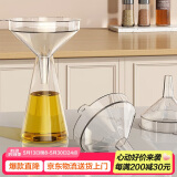 加度漏斗器家用厨房长颈塑料大小口径奶粉加油漏斗食品级酒吊子打酒器