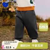 迷你巴拉【蹦蹦裤】裤子冬新款加绒保暖抑菌长裤 铁灰20603 100 cm