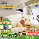 鹿家良品（LUUGAA）护眼网红钓鱼灯客厅落地灯沙发灯现代简约轻奢卧室落地灯氛围灯具 护眼210cm无极光16W黑天猫精灵