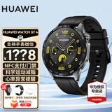 华为（HUAWEI）【咨询享优惠】WATCH GT 4智能手表运动两周续航血氧心率体温呼吸监测蓝牙通话防水男女3pro 46mm 曜石黑-黑色氟橡胶表带