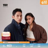 Levi's李维斯情侣同款简约休闲轻薄防寒舒适保暖羽绒服休闲外套 蓝色 2XL