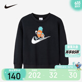 NIKE 耐克童装男女童抓绒卫衣春秋儿童休闲上衣小婴童