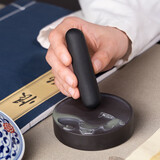 善琏湖笔徽墨墨条兰烟墨块墨锭墨柱文房四宝手工手搓油烟松烟墨