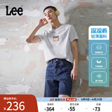 Lee凉凉裤春夏903宽松直筒五袋款中蓝色轻薄男牛仔短裤潮流A06374 中蓝色 36