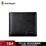 暇步士（Hush Puppies）钱包男士头层牛皮短款休闲钱夹驾驶证包防盗刷票夹生日礼物