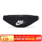 耐克（NIKE）男女腰包 单肩包斜挎包胸包休闲包DB0490-010 黑