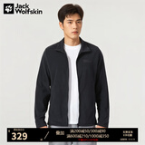 Jack Wolfskin狼爪抓绒衣男秋冬款户外抓绒外套防风保暖加厚抓绒内胆5032751 5032751-6000/黑色 2XL 185/108A