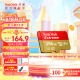 闪迪sandisk内存卡class10存储sd卡 高速行车记录仪tf卡 手机行车记录仪内存卡 256G 190M/s 无人机vlog相机适用款