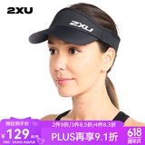 2XU 空顶运动帽 夏季无顶男女时尚百搭鸭舌帽户外跑步遮阳防晒网球帽 黑色