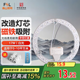 FSL佛山照明led灯盘灯具吸顶灯灯芯灯条替换灯盘白光17W 芯意