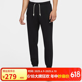 耐克（NIKE）男运动裤 春秋针织束脚休闲裤 舒适休闲 CK6366-010 黑 L