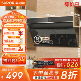 苏泊尔（SUPOR）[家电国家补贴至高20%]抽吸排油烟机家用18m³风量侧吸式小户型近吸直排高效拢烟以旧换新 DJ13