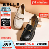 百丽马衔扣乐福女百搭单鞋Z3B1DAA5 黑色 38