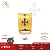 周生生 黄金转运珠XL信念足金男女情侣串珠 不含绳86640C定价
