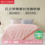 慈云云之梦蚕丝被 100%桑蚕长丝优等品春秋被子总重4.6斤 2*2.3m 粉色