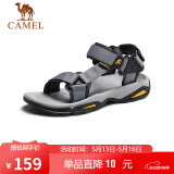骆驼（CAMEL）  户外沙滩潮流平底休闲男士凉鞋子 A822162412 灰色 38