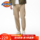 dickies休闲裤 男女同款新复古回潮印花多口袋束口工装裤百搭8 沙色 28