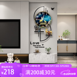 美世达（MEISD）钟表挂钟客厅北欧轻奢家用时尚挂表现代创意简约装饰挂墙个性时钟 带日历款大号:40*75cm(表盘35cm)