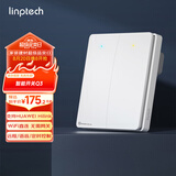 linptech支持HUAWEI HiLink智能开关Q3 远程控制小艺语音控制 单火双键白
