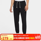 耐克（NIKE）男运动裤 春秋针织束脚休闲裤 舒适休闲 CK6366-010 黑 M