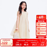 巴拉巴拉女童无袖连衣裙夏季网纱拼接甜美全棉蕾丝裙子潮208224111037