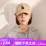 美职棒（MLB）官网男女帽子虞书欣同款软顶棒球帽春夏运动遮阳鸭舌帽520礼物 洛杉矶道奇队/米黄色/77 均码 F