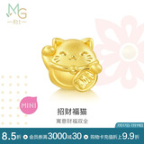 周生生黄金转运珠Charme宝贝文化祝福招财福猫不含绳92307C