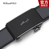 WILLIAMPOLO【已售10万】英皇保罗皮带男真皮自动扣青年腰带父亲节礼物送爸爸 磨砂黑（防刮耐磨） 115cm 选尺寸请联系客服