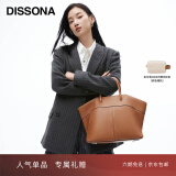DISSONA迪桑娜女包手提包女士包包天使系列翅膀包单肩包斜挎包 棕色-大号