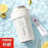【京东物流】316不锈钢长效保温杯学生咖啡杯便携水杯办公室女 450ml白色咖啡杯